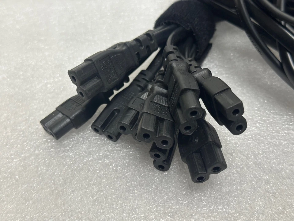 USED-Lot 10 US 2 Prong Pin 5ft Polarized Power Cord Cable AC TV 300V 18AWG NISPT - Image 3 of 4