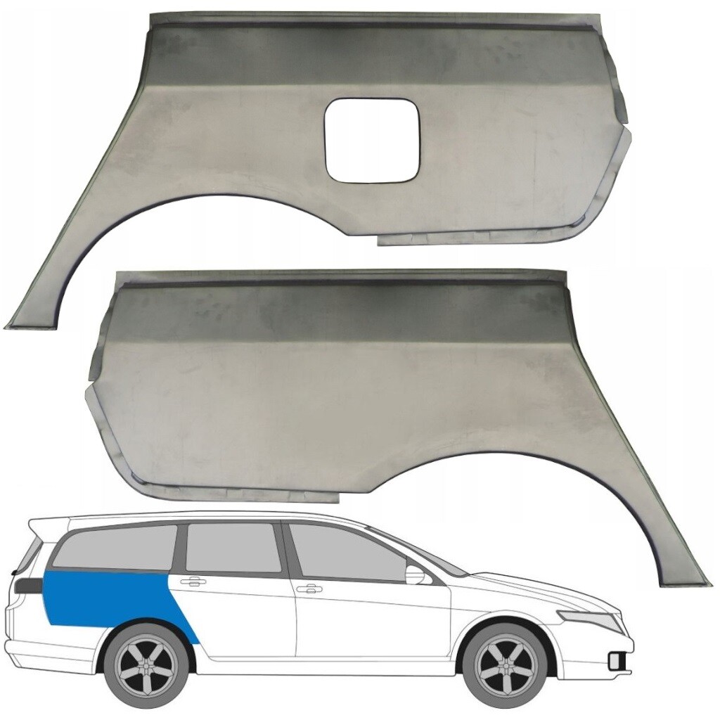 HONDA ACCORD 2002-2008 ESTATE REAR WHEEL ARCH REPAIR PANEL REAR WING / PAIR