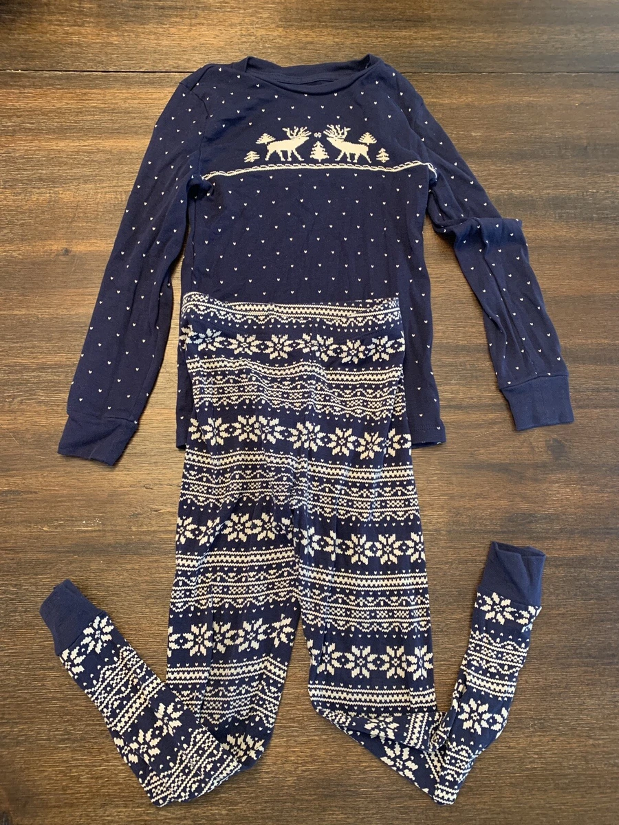 POLO Ralph Lauren Boys Pajamas Set Size 6 Holiday Christmas Navy