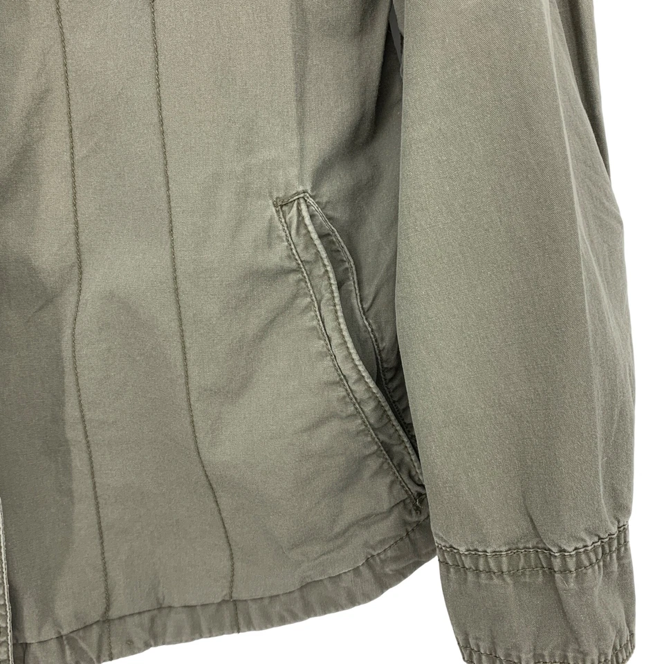 Chaqueta militar ligera pequeña verde militar Buffalo David Bitton para mujer 2405 Foto 3 de 4