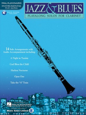 Jazz and Blues Play-Along Solos Clarinet Book and Audio NEW 000841439