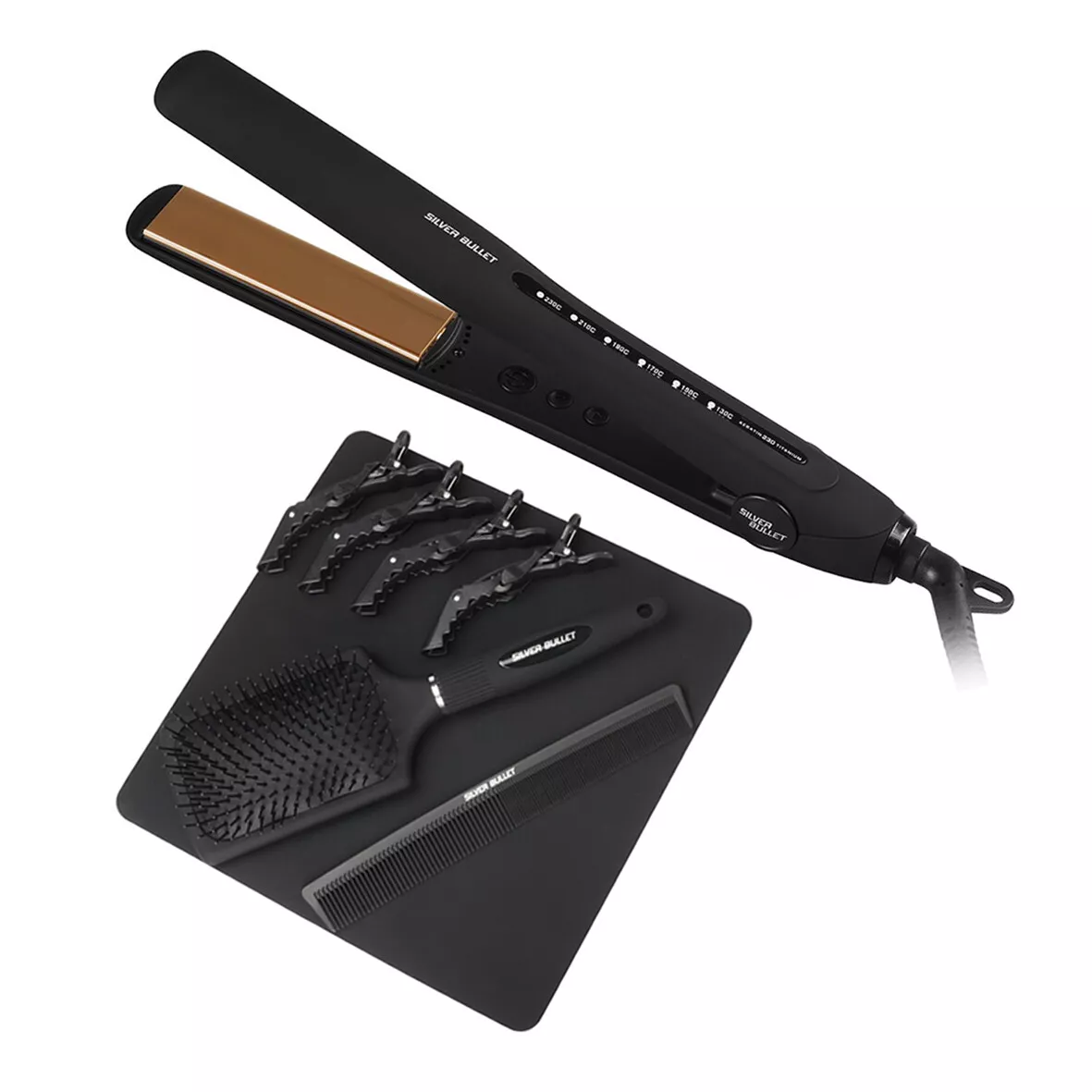 Silver Bullet Keratin 230 Titanium Professional Iron Hair