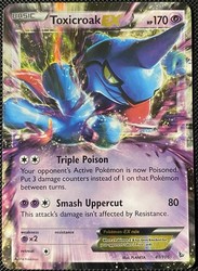 Toxicroak EX 41/106 XY Flashfire Ultra Rare Holo
