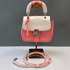 Burberry Pre-Owned Authentic Satchel Pink Silver Free Tracked Shipping