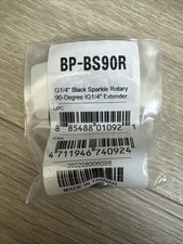 Bitspower G1/4" Black Sparkle Rotary 90 Degree IG1/4" Extender BP-BS90R New Seal