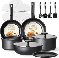 19Pcs Pots and Pans Set Non Stick, Cookware Set Detachable Handle, Nonstick Indu