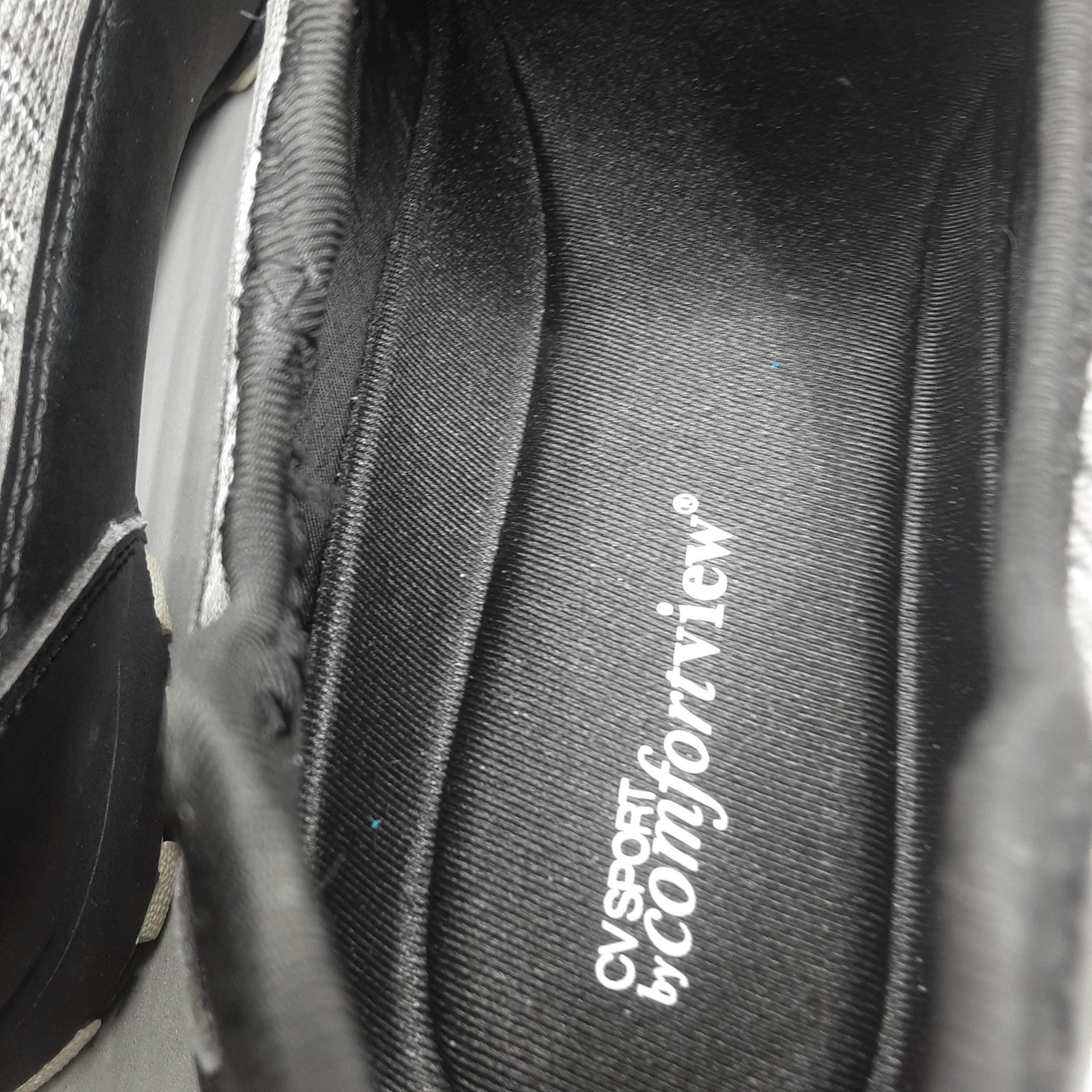 Comfortview CV Sport Shoes Womens Size 10WW Black Gray Tory Slip On Sneakers