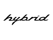 Porsche "Hybrid" 2x Car Door Sticker Decal Set Fits All Hybrid Porsche Trims