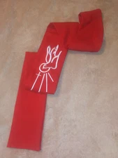 CLERGY PRIEST 92" Long Red White Embroidered Cross Dove Vestment Scarf Stole