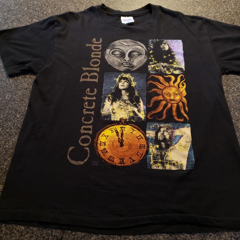 Concrete Blonde Walking in London Vintage Vtg 90's Concert Tee Shirt Lg Rare