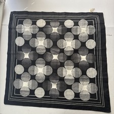 Vintage Alexander  s Department Store Scarf - Made in Italy - Mod Op Art 26"