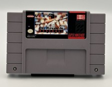 Cal Ripken Jr. Baseball (Super Nintendo SNES, 1992) Authentic - TESTED & Working