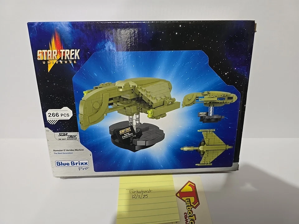 Bluebrixx Star Trek Romulan Warbird NIB 266 Piece Building Block Set German  - Image 2 of 2
