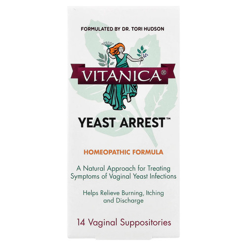 Yeast Arrest™, 14 Vaginal Suppositories