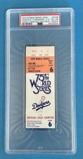 1978 World Series Game 6 Ticket Reggie Jackson Yankees Clinch 22nd Title PSA 4