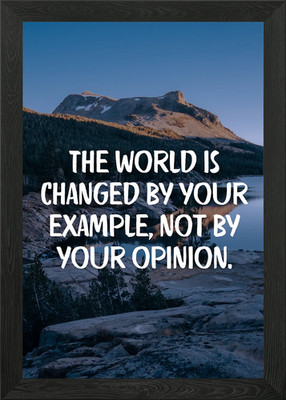 Wandel die Welt Gerahmtes Wandbild Poster Leinwanddruck Bild