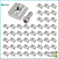 Nutensteine M8 Set 100 StüCk T-Nutenstein 50× Innensechskantschraube Typ B