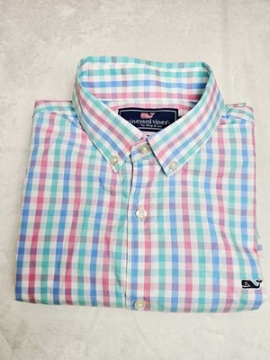 Vineyard Vines Slim Fit Whale Men's Long Sleeve Shirt Small