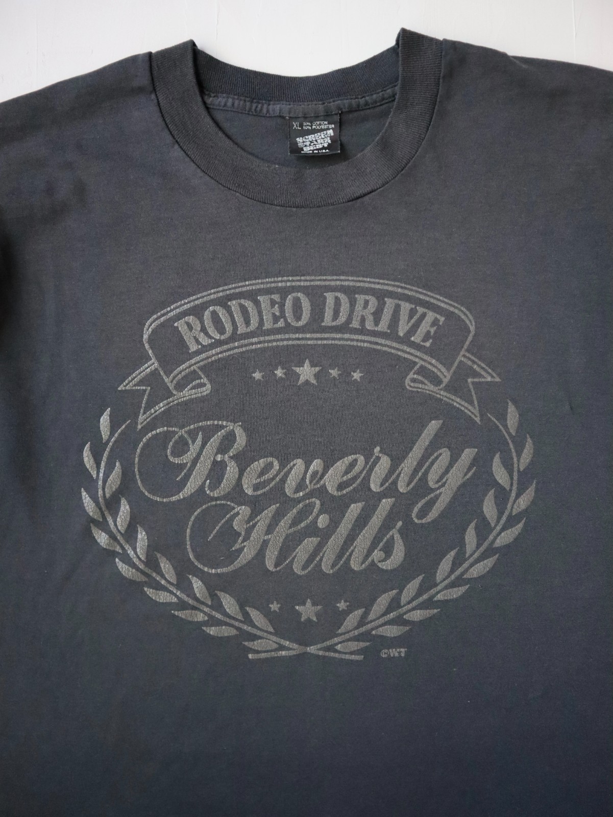 Vintage 90s Beverly Hills Rodeo Drive T-Shirt Size L Single Stitch Made in USA