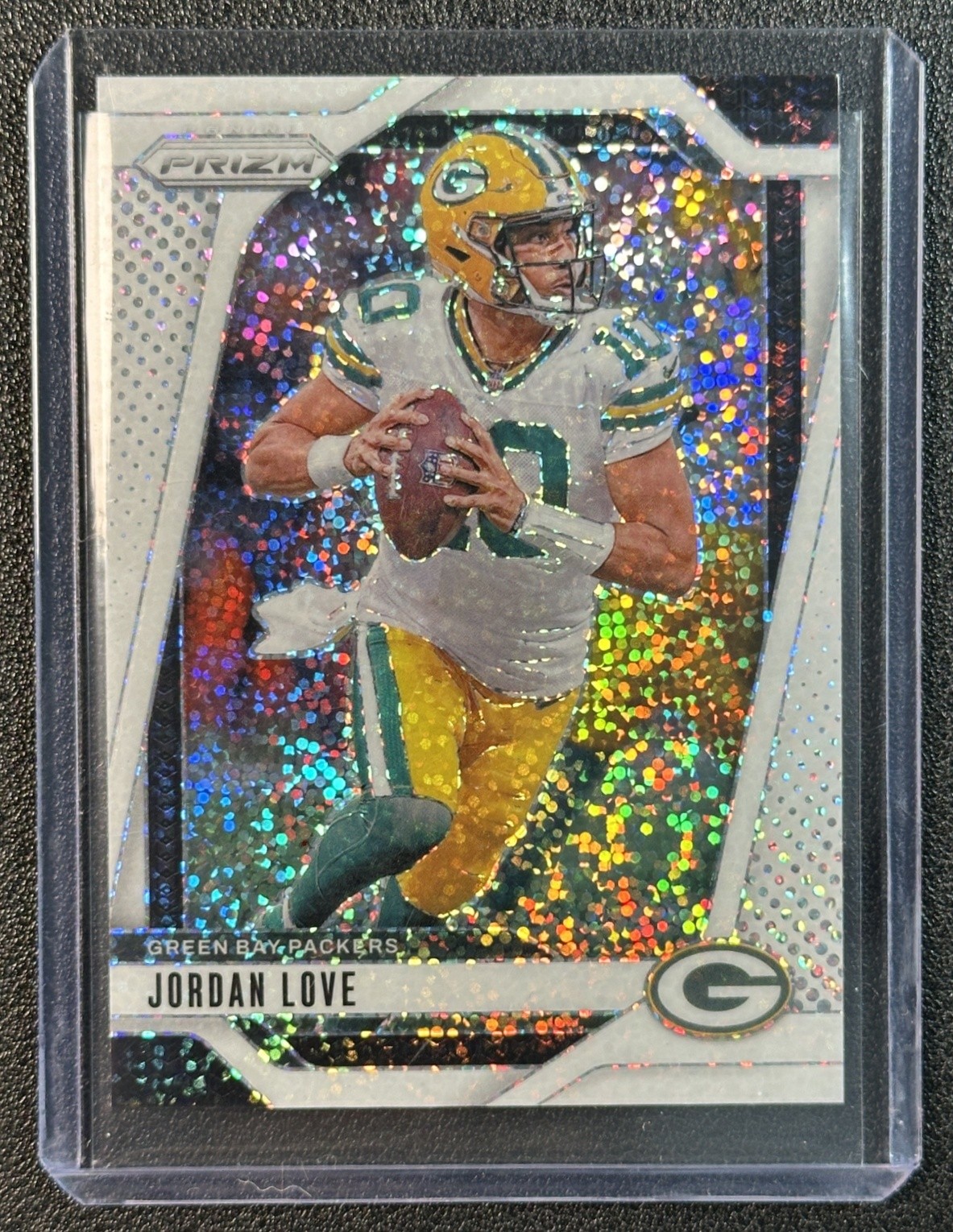 JORDAN LOVE 2024 PANINI PRIZM #101 WHITE SPARKLE SSP PACKERS