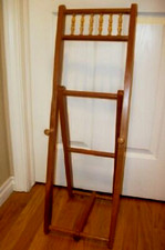 Cottagecore Wood Display Art Easel Victorian Style Spindles Folding Vintage