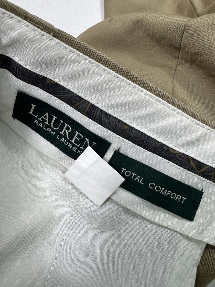 Pantalón Ralph Lauren Total Comfort Lana 32x32 (32x31) Recto Clásico Carrera Ciudad Foto 3 de 4