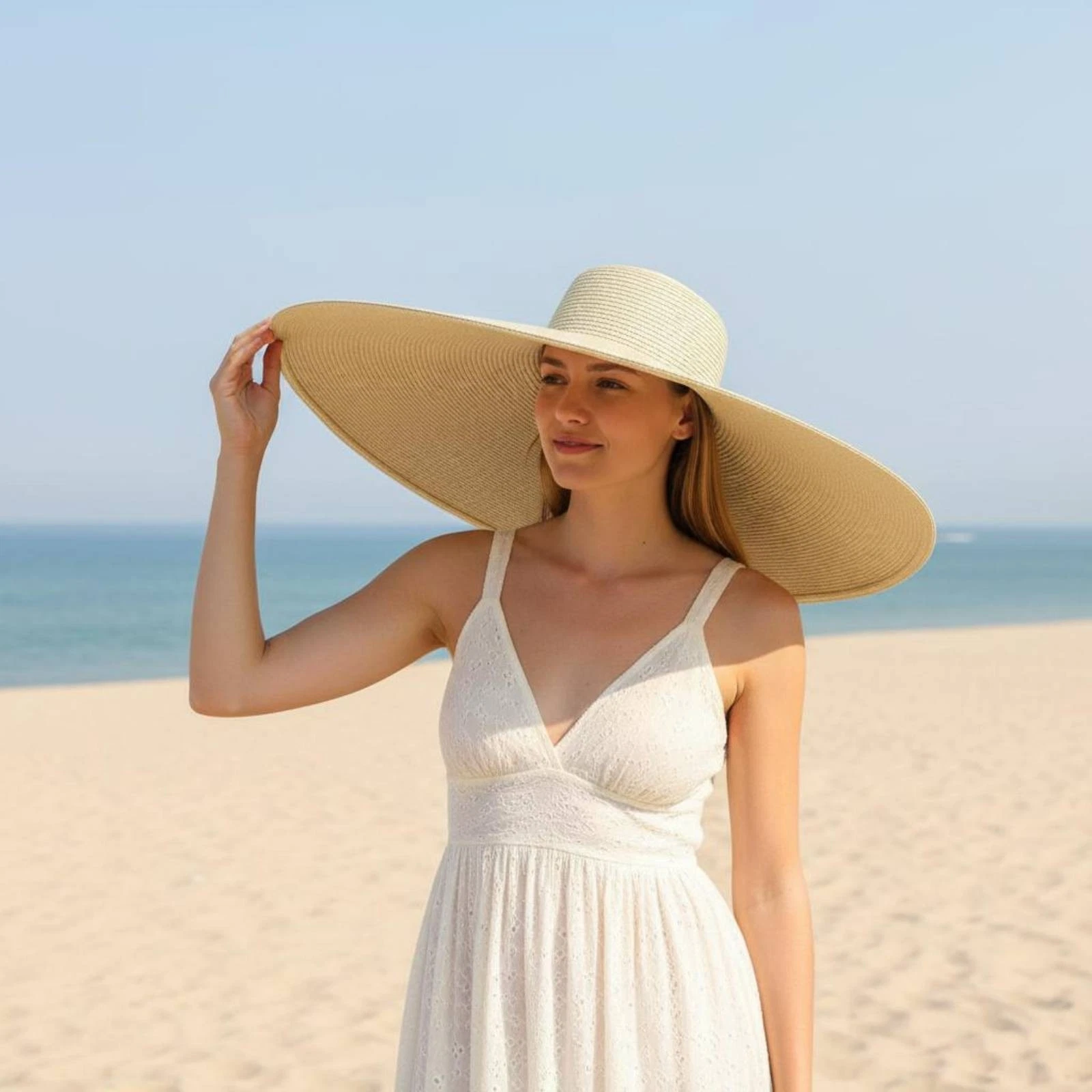 Foldable Beach Sun Hat Lightweight Stylish Accessory UPF 50+ for Outdoor