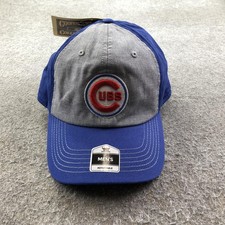 Chicago Cubs Hat Cap Strap Back Mens One Size Blue MLB Baseball Fan Favorite