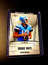Drake Maye Rookie 2023 Leaf Draft New England Patriots QB MVP Football RC #1 Q