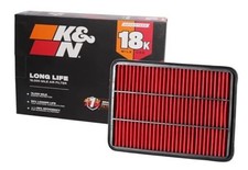 Engine Air Filter: Long Life 18,000 Mile Replacement Air Filter: Compatible