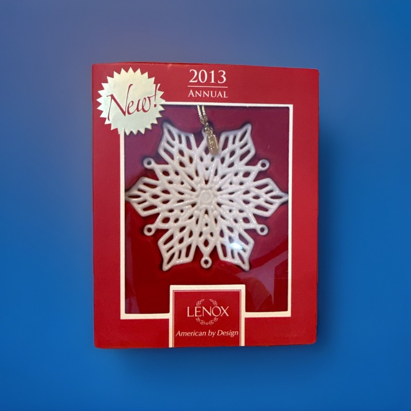Lenox 2013 Snow Fantasies Annual Snowflake Ornament NEW IN BOX ❄️ Christmas Tree