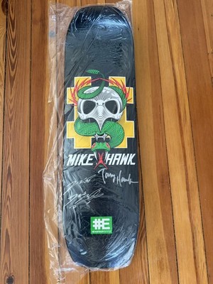 Tony Hawk Mike McGill  Mike Hawk  Autographed (Everybody Skates) Deck 32  #17