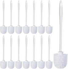 Long Handle Toilet Brushes 14.2" - Heavy Duty Bathroom Cleaning Set 15