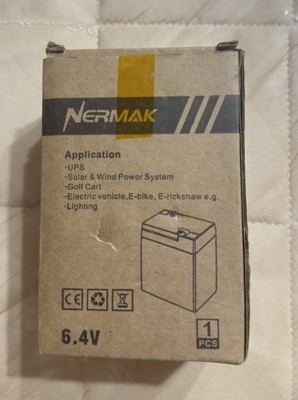 NERMAK 6V 6Ah LiFePO4 Lithium Battery, 2000+ Cycles Rechargeable Lithium Iron...