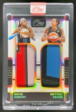 Brittney Griner Rhyne Howard 2025 Panini One and One WNBA Dual Patch Gold /10