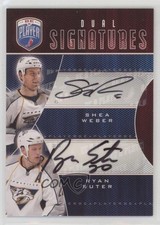 2009 Upper Deck Be a Player Dual Signatures Shea Weber Ryan Suter Auto HOF 1o3