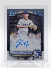 JUSTIN LAMKIN 2025 BOWMAN CHROME DRAFT 1ST AUTOGRAPH ROYALS AUTO Q3967