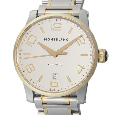 Wristwatch MONTBLANC 106502 Timewalker Silver 39mm Stainless steel USED