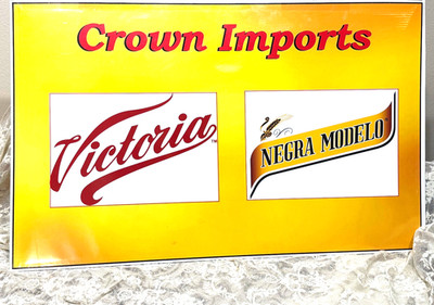 Victoria Negra Modelo Beer Advertising Display Sign Corrugated Plastic Board Big