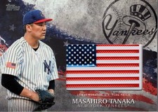 2018 Topps Independence Day U.S. Flag Relics #IDMLMK Masahiro Tanaka - BB