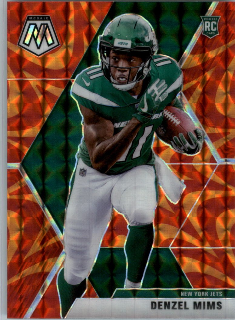 2020 Panini Mosaic Mosaic Reactive Orange #225 Denzel Mims - FB