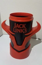 Jack Links Store Display Mug Cup Red & Black Bull Horns NEW