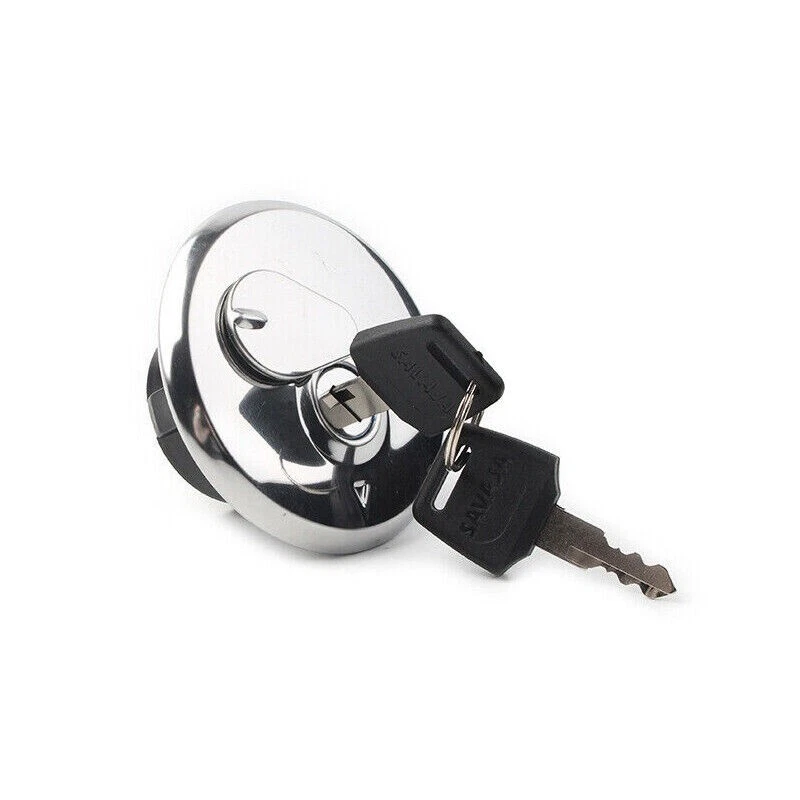 1x Fuel Gas Tank Cap and 2x Keys For Suzuki GN125E GN250 GN400T SP125 250 400 - Image 2 of 4