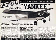DMECO Live Wire Yankee Vintage RC Model Airplane Plans