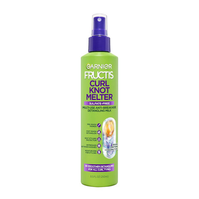 Garnier Fructis Curl Knot Melter Multi-Use Anti-Breakage Detangling Milk, Moistu