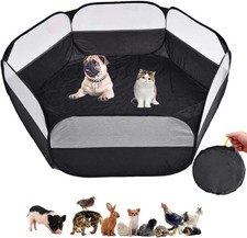 Lightweight Waterproof Pet Playpen - Fun  Secure Space for Small Animals