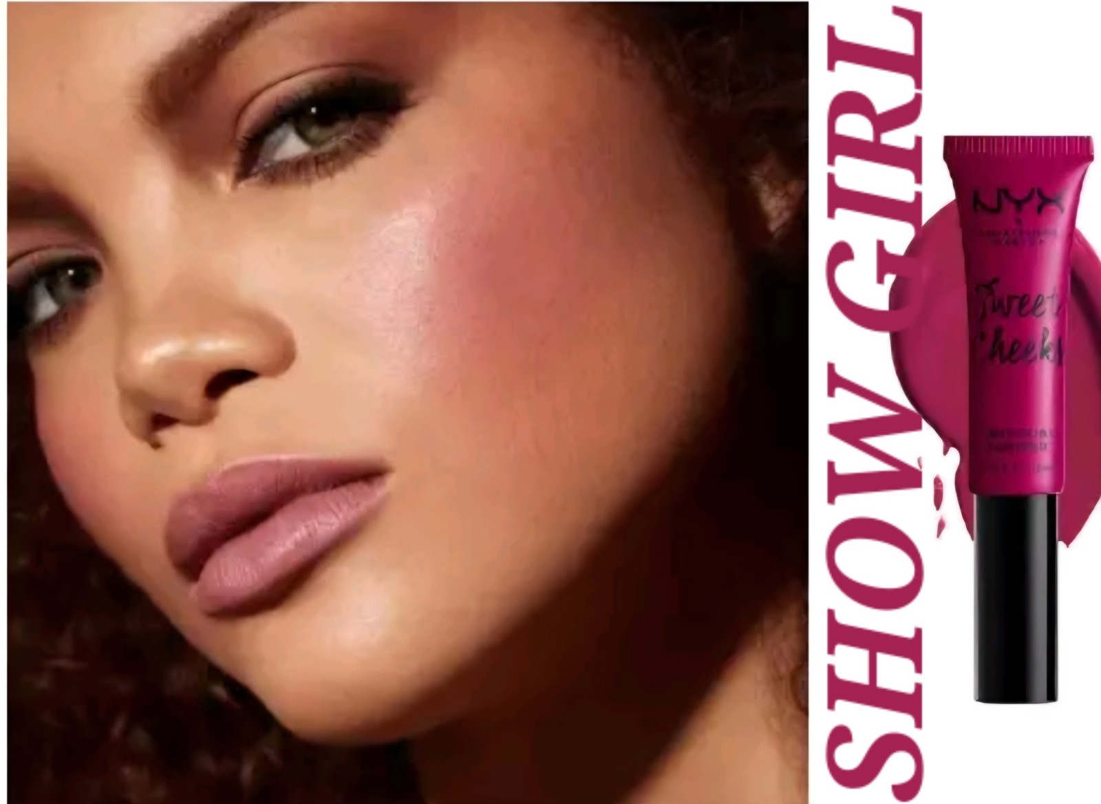 NYX Professional Makeup Sweet Cheeks Soft Cheek Tint Blush Mousse SHOW GIRL