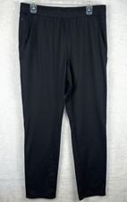 All In Motion Athleisure Pants Men Medium Black Soft Stretch Pockets Drawstring