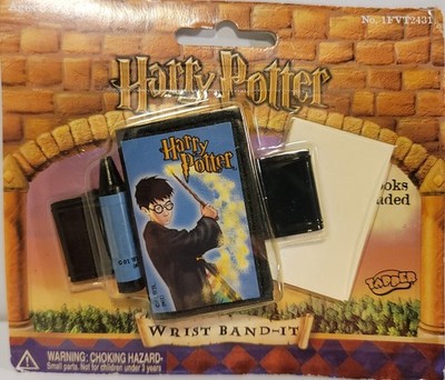 Vtg Harry Potter Collectible Book Note Pad Wrist Band It 2001  Movie Promo