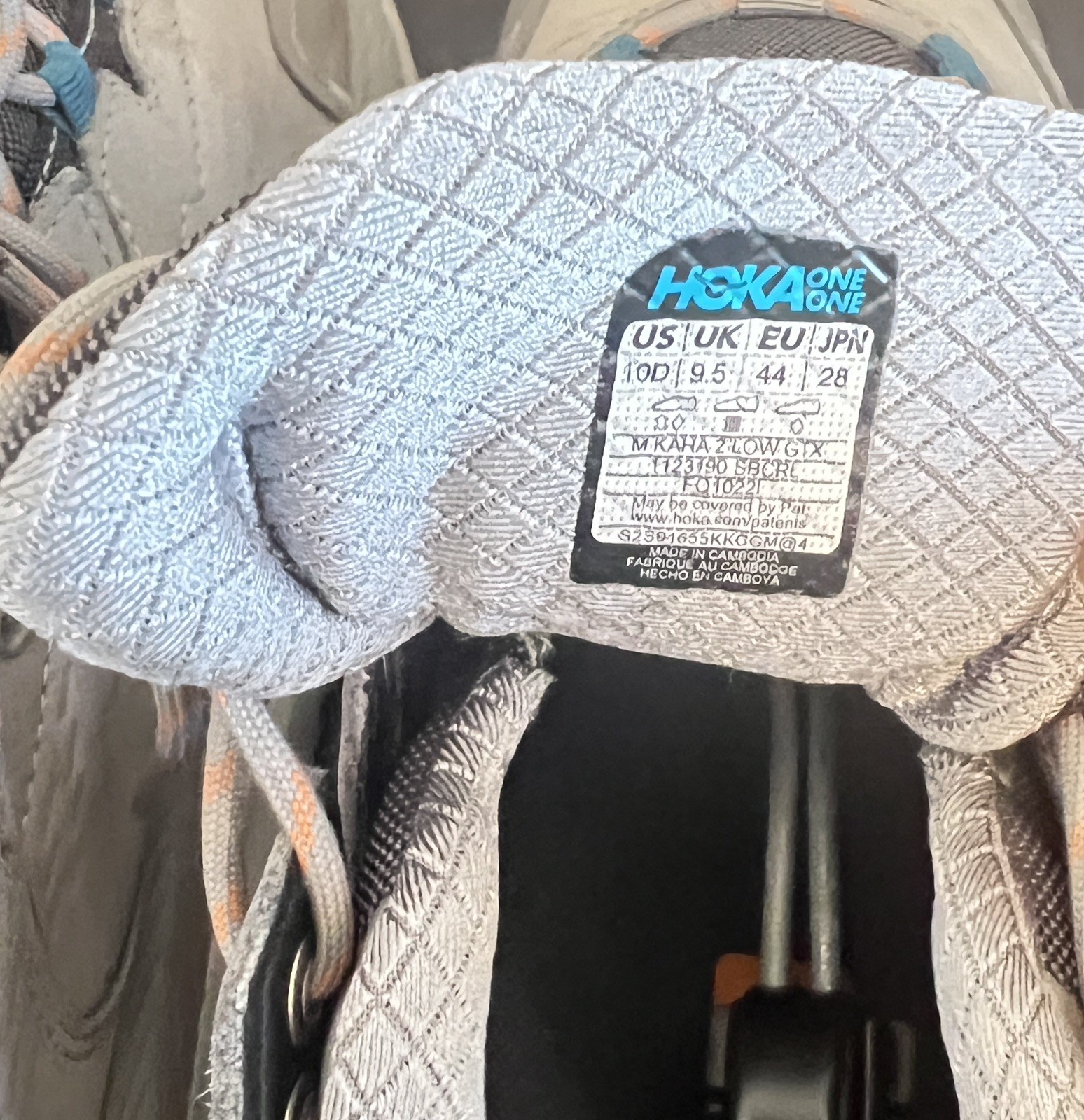 HOKA Mens KAHA 2 Low GTX Gore Tex Waterproof Hiking Shoes Men's Size 10 D thumbnail 9